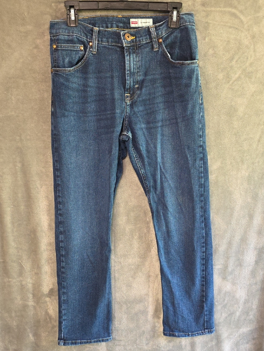 Wrangler Slim Straight Dark Blue Men's Jeans. 30/30